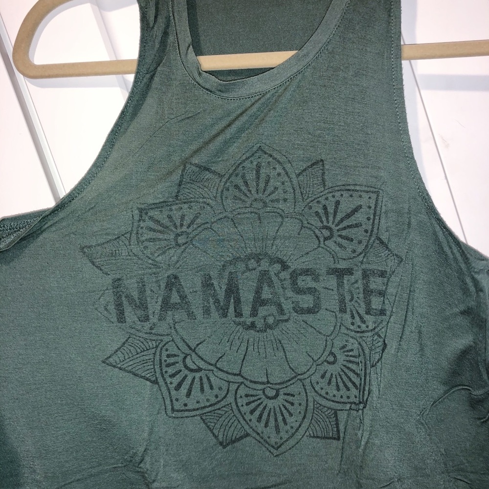 Very soft cute namaste yoga tank top